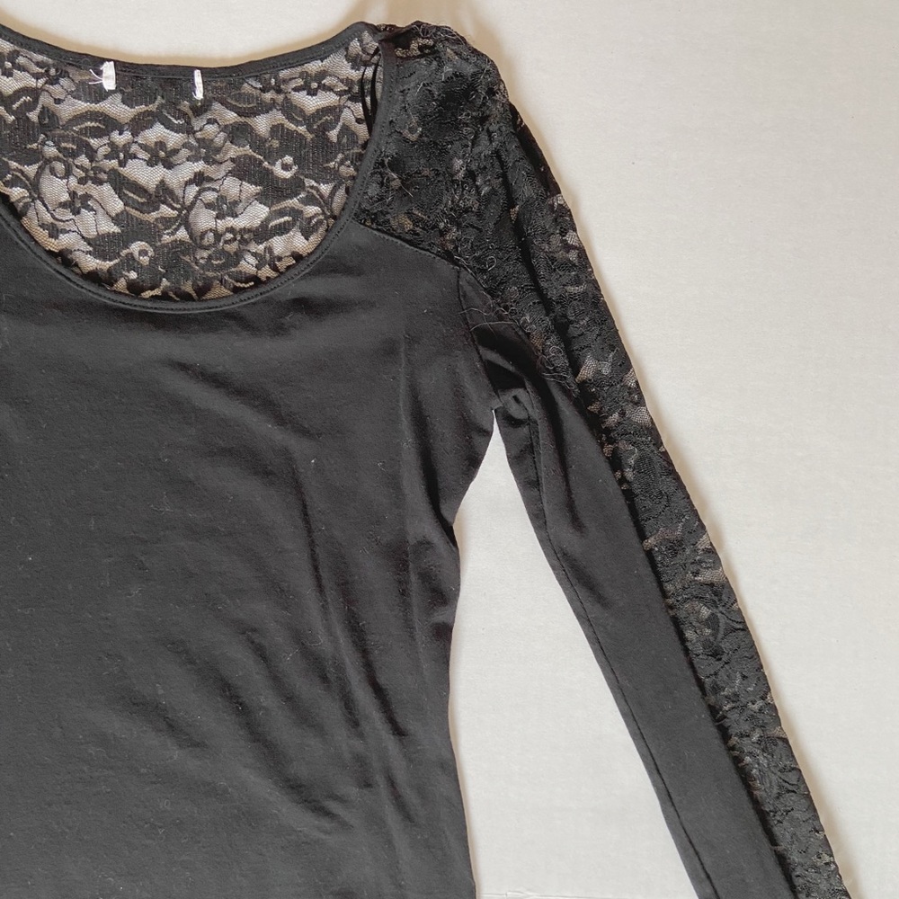 Black Lace Shirt